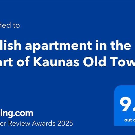 Stylish Apartment In The Heart Of Kaunas Old Town Exterior foto